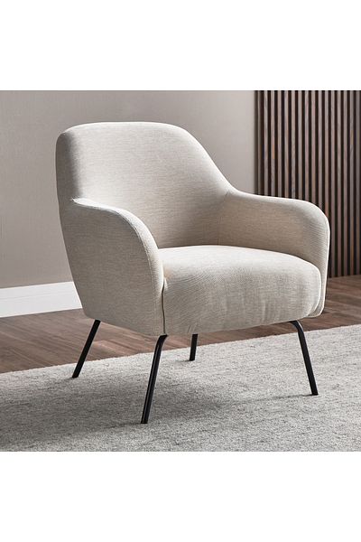soufa dibaj Chair|Velvet Chair Suitable For The Living Room, Office And Bedroom 73x82x75 cm - Beige