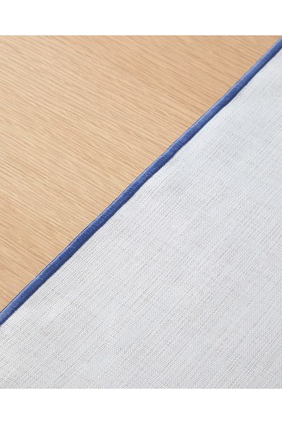 English Home Runner din poliester Arcane 40x140 cm Alb - Bleumarin