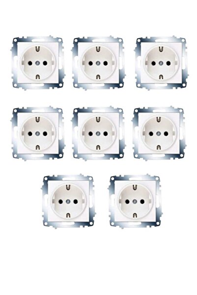 VİKO 8 قطع من مقبس Karre المؤرض بدون إطار