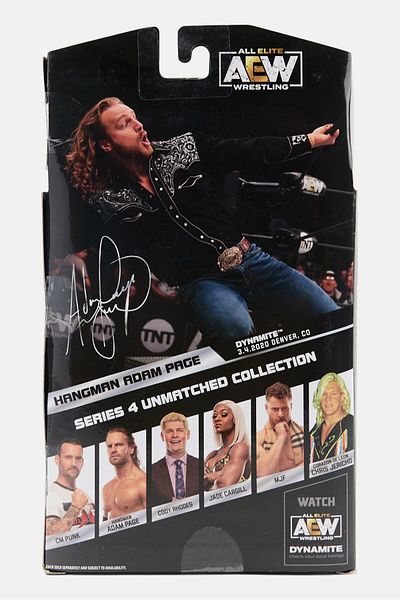 AEW مجموعة Unmatched Collection سلسلة 4 شخصية مجسمة من سلسلة Hangman Adam Page مقاس 6 بوصات، لون أسود
