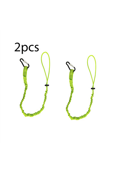 Choice 2 قطعة من حبل الأمان المطاطي B باللون الأخضر مع خطاف حلقة تسلق للعمل و...