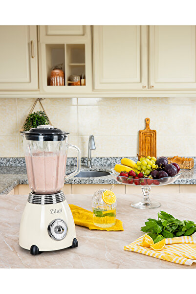 Zilan Μπλέντερ Retro ZLN1207, 500W, 1,5L, 2 ρυθμίσεις ταχύτητας, λειτουργία Pulse, γυάλινο τόξο
