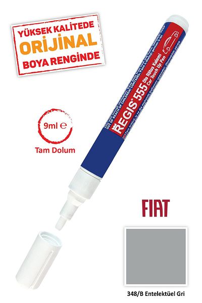 Kementaş Fiat 348/b Intellectual Gray Scratch Remover Auto Auto Full Cover Retouching Pens
