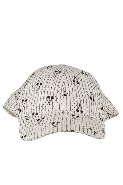 bebegen Дівчача шапка з вишневим візерунком для дітей віком 1-3 роки