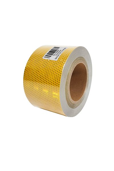 AGC Yellow Reflective Safety Tape – High Visibility, Durable Waterproof 10cm x 25cm for Vehicles & Signs