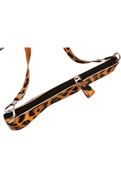 angel çanta aksesuar Leopard Color Angel Bag Set - Accessory Athens Model Silver Metal