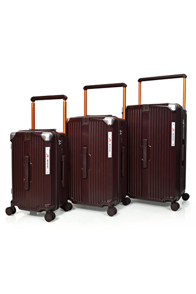MORANO Morano 3-Piece Aluminum Cabin Luggage Set, 28", 24" & 20"