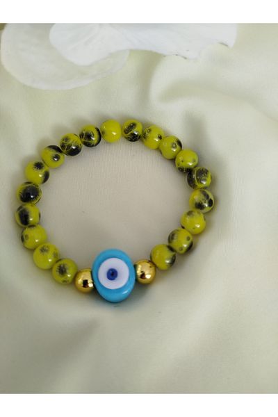 İPAR AKSESUAR Evil Eye Beaded Glass Bracelet