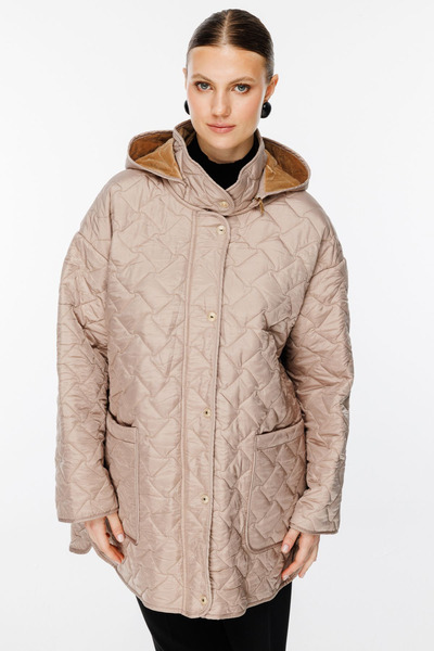 Ekol Büyük Beden Kapitone Kadın Manto 25EKL07843