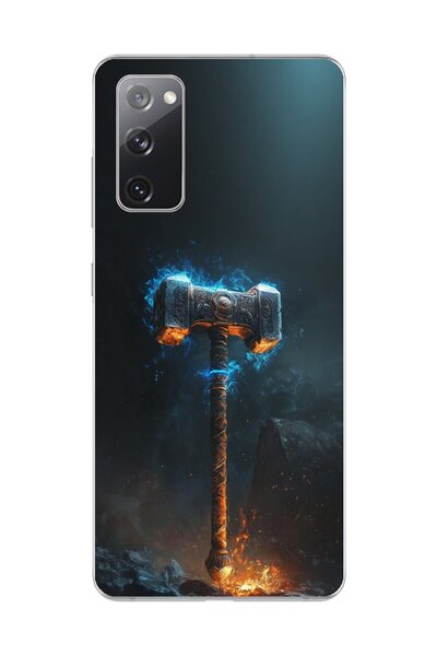 Dali Design حافظة شفافة متوافقة مع هاتف Samsung Galaxy S20 FE بتصميم مطرقة