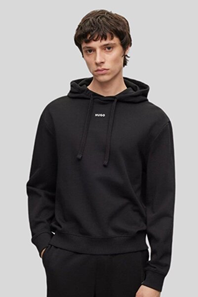 HUGO Boss Kapüşonlu Erkek Sweatshirt Siyah