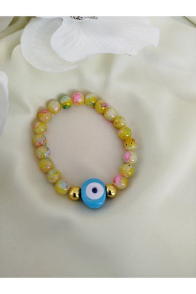 İPAR AKSESUAR Evil Eye Beaded Glass Bracelet