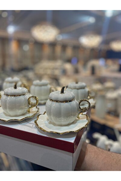 ACAR White Pumpkin Cup Set - with Lid