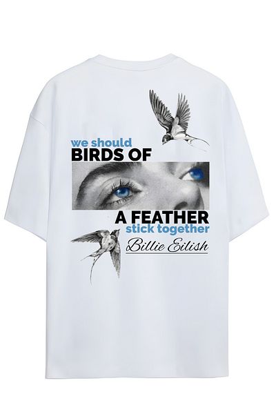 SVART WEAR Tricou unisex Billie Eilish Bumbac Imprimare de înaltă definiție