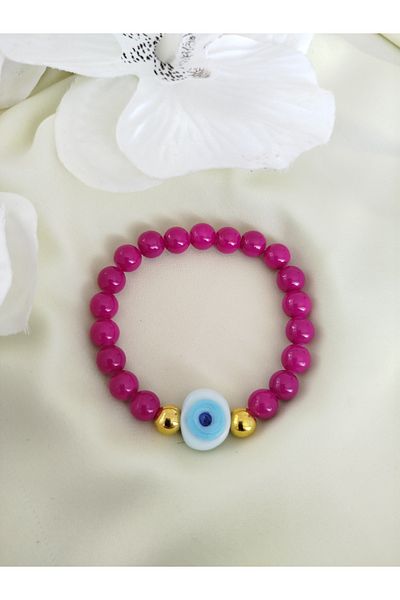 İPAR AKSESUAR Evil Eye Beaded Glass Bracelet