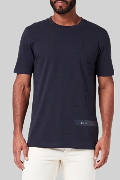 BOSS Regular Fit Erkek T-shirt Lacivert