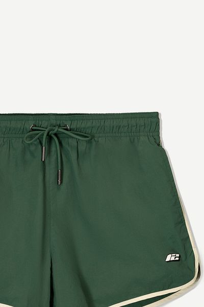 Bershka Short swimming trunks with trim