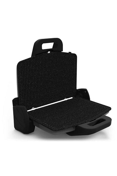 Hausberg Sandwich-maker Hb631ng, 1600-1800w, Placi Antiaderente, Negru/inox