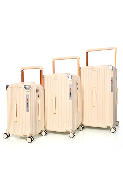 MORANO Morano 3-Piece Aluminum Cabin Luggage Set, 28", 24" & 20"