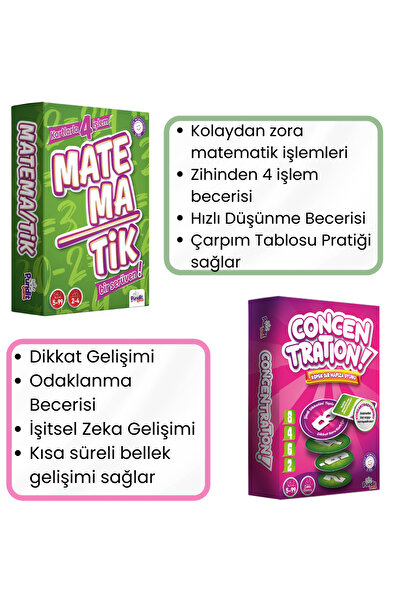 fibroidanne Matematik ve Concentration Kutu Oyunu