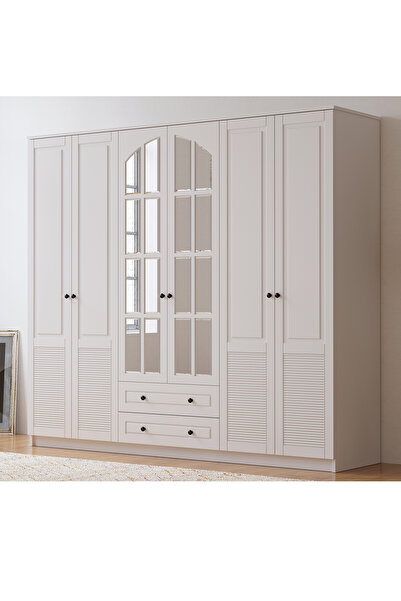 Rabi İzel Country 6 Kapaklı 2 Çekmeceli Gardırop