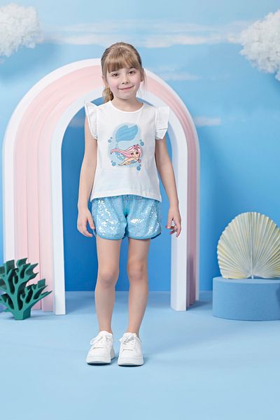 Miny Center Λευκό T-Shirt - Κορίτσι