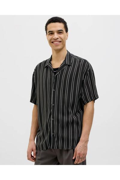 Jack & Jones JACK&JONES 12269088 EJEF STRIPE CIZGILI KISA KOL ГОМЛЕК