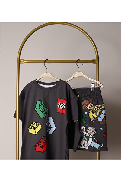 Arya Nisa Kids Boy's Printed 100% Cotton Short Sleeve Shorts Top-Bottom Set