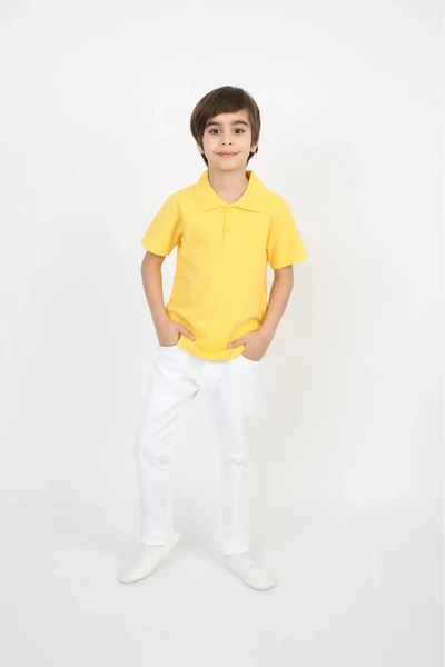 Nacar Boy's Polo Collar Pants Suit April 23 Show Costume Outfit