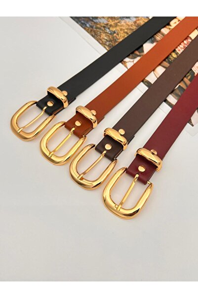 Descoin مجموعة من 4 أحزمة نسائية بإبزيم ذهبي، وحزام سترة، وحزام بنطلون، وحزام فستان