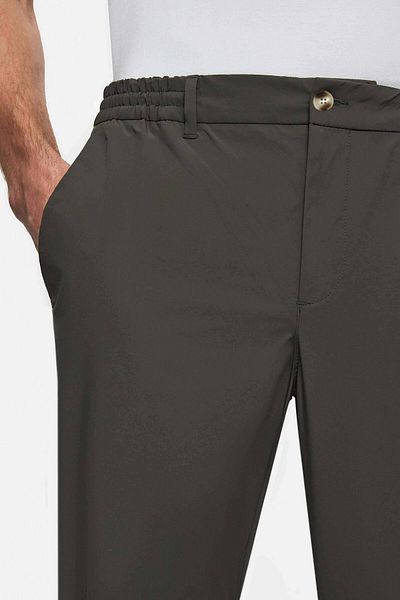 D'S Damat Ds Damat Relaxed Fit Khaki Dobby Λεπτό και ελαφρύ παντελόνι Rpt Jogger