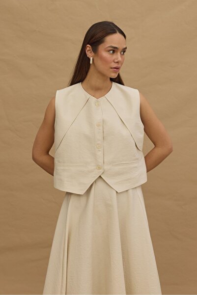 Fahhar Vest Suit Stone