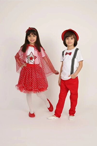 Nacar April 23 May 19 Girl-Boy Double Bottom Top Suit Costume