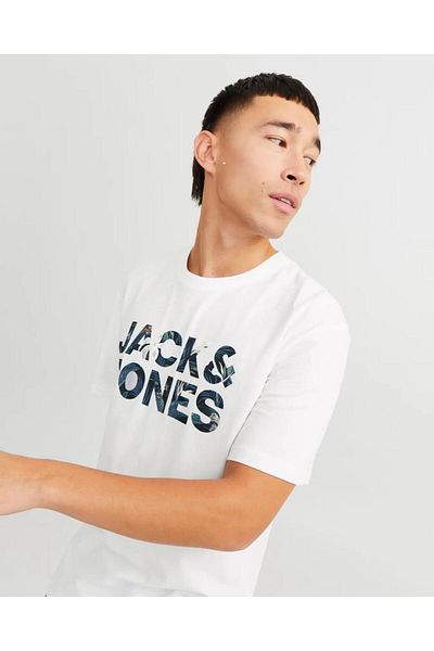 Jack & Jones JACK&JONES 12268127 JJEBRYAN CORP LOGO TEE KISA KOL ERKEK TSH