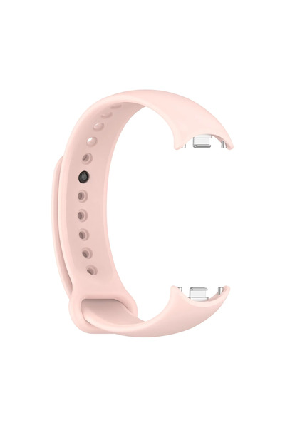 Microcase Xiaomi Mi Band 8/Mi Band 9 ile Uyumlu Delikli Silikon Kordon Kayış ...