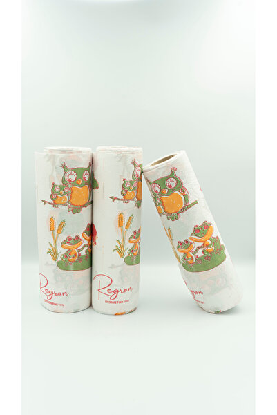 Regron Tek Kullanımlık Pratik Masa Aktivite Kullan At Piknik Kamp Örtüsü 100x120 Koala Desen 3'lü Rulo