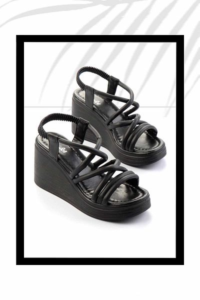 Bambi Schwarze Damensandalen K 05823023709