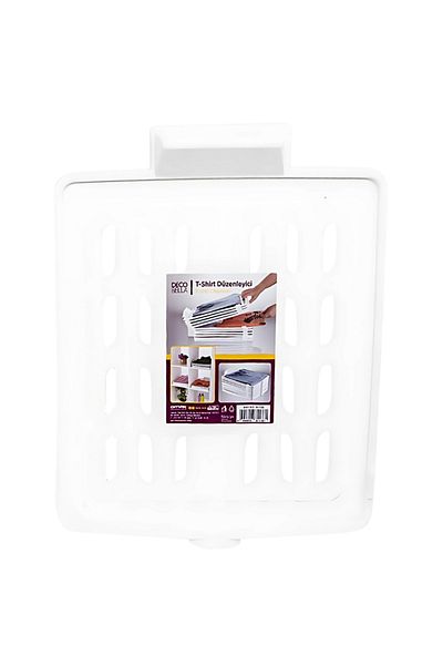 Decobella White T-shirt Organizer - Αντιρυτιδική και πρακτική αποθήκευση