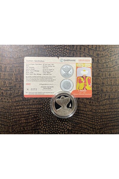 Darphane OSMANLI PADİŞAHLARI SERİSİ  2. II. MURAD DARPHANE GÜMÜŞ HATIRA PARASI  No:6