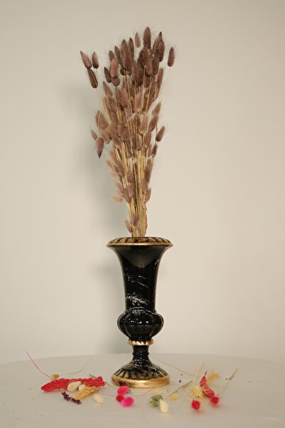 ÇINARASYADAHOME عشب القطن المجفف الطبيعي، ذيل أرنب رمادي