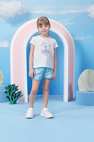 Miny Center Λευκό T-Shirt - Κορίτσι