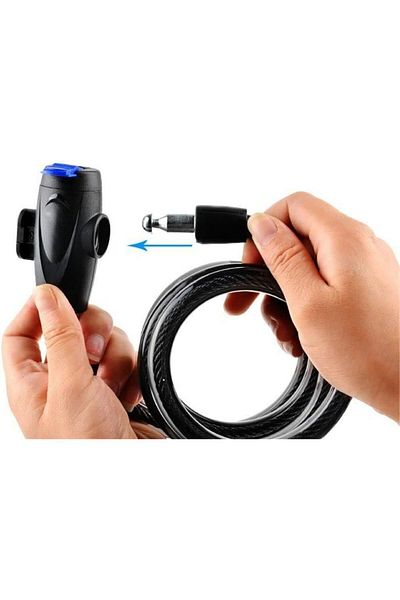 UmoTech Steel Bike and Motorcycle Lock with Key – Durablesecurity Lock for Stroller, Scooter
