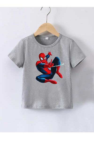makiteks Unisex βαμβακερό μπλουζάκι 5-14 Bat Ποιότητας Spiderman Design