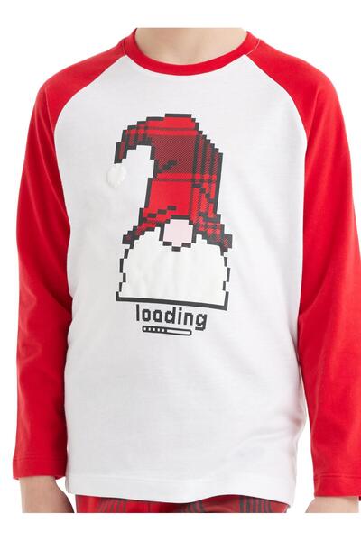 Blackspade Хлопчачий білий піжамний комплект 40561