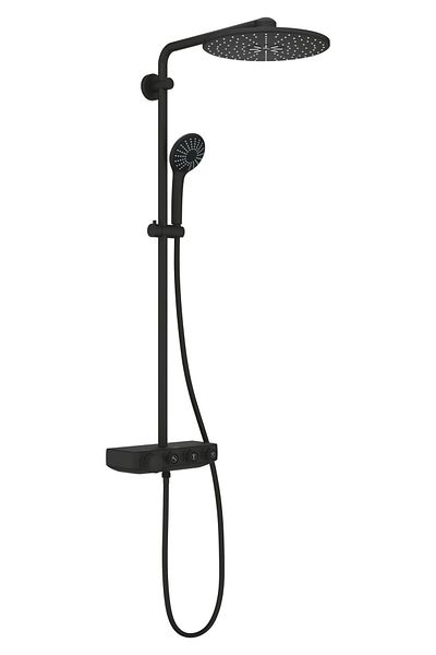 Grohe Grohe Euphoria SmartControl 310 22120KF0 shower system, thermostat, 2 sprays, anti-limescale, Black