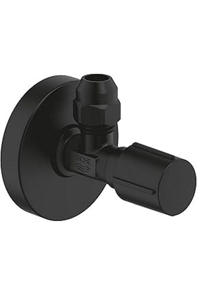 Grohe 1/2 Inch X 3/8 Inch Phantom Black Intermediate Faucet with Filter - 22074Kf0