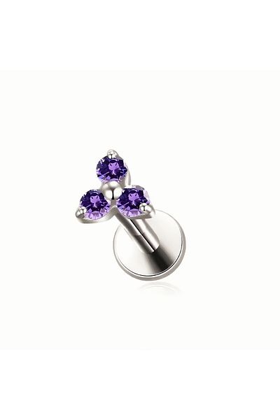 Janset F136 Titanium Trinity Model Tragus Piercing - Helix, Labret, Lobe Piercing - Titanium Piercing