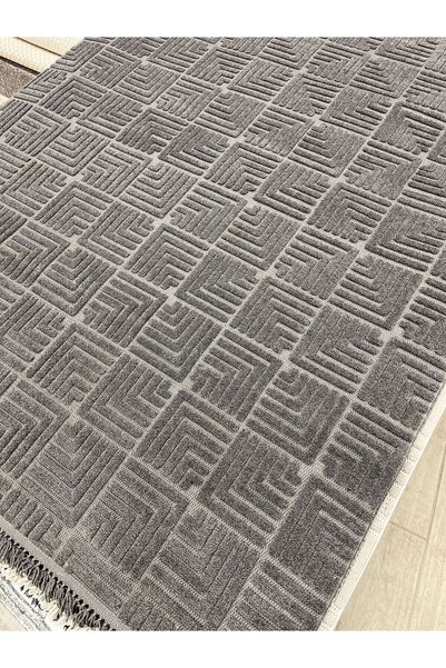 Anatolian Carpet Store Dızayn 1062 Antrasit Bukle Doku Iskandinav Model Halı