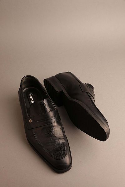 Gondol Men's Genuine Leather Classic Leather Black 39 Ttx.102