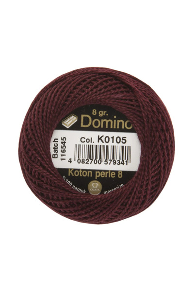 COATS خيط تطريز دومينو كوتون بيرل رقم 8